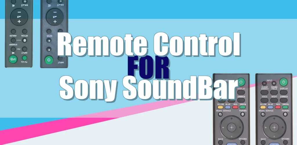 Remote Control for Sony Sound Bar feature